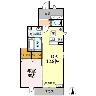 グランテージA【1階】の間取り