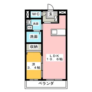 グローリアスヒル II【1階】の間取り