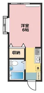 コーポKAZUKI【1階】の間取り