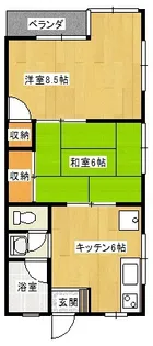 吉成コーポ【2階】の間取り