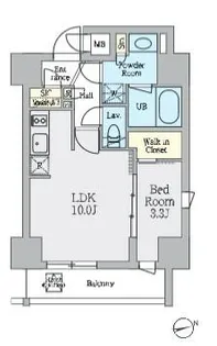 クレストコート上野【10階】の間取り