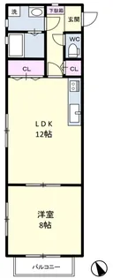 イザットパレス下馬【2階】の間取り