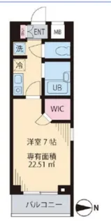 ビイルーム小金井【1階】の間取り