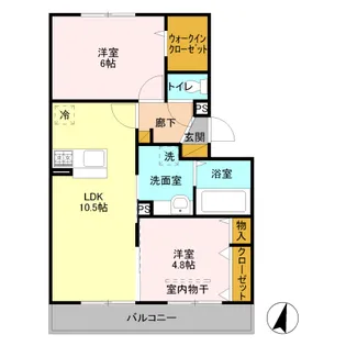 プリムローズ美南【3階】の間取り