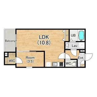 (仮称)ジーメゾン鳳南ルシア【3階】の間取り