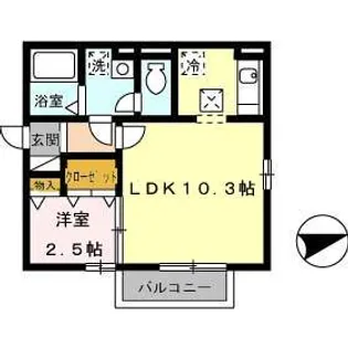 セジュールGEN【2階】の間取り