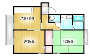 サンライズW【2階】の間取り