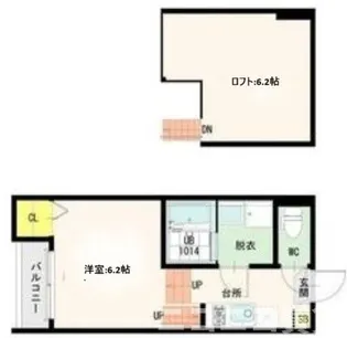 カムリーハイツ【1階】の間取り