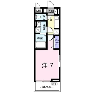 アヴェニュー西原A【2階】の間取り