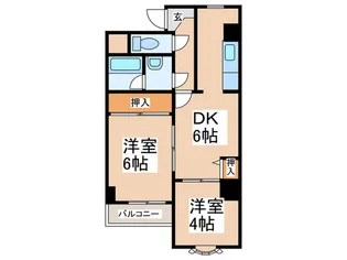 アベニュ-九条【5階】の間取り