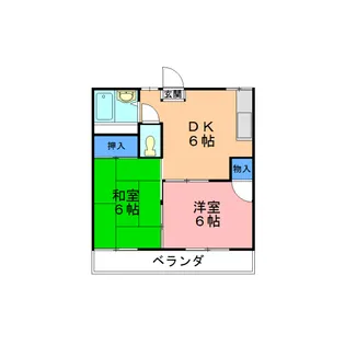 フラッツ柏【1階】の間取り
