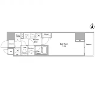 BPRレジデンス西早稲田【11階】の間取り