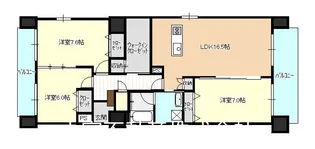 GLANZ小川町【3階】の間取り