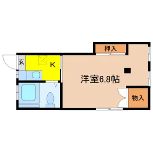 松屋アパート【1階】の間取り
