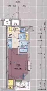 ヴェルト五反田イースト【9階】の間取り