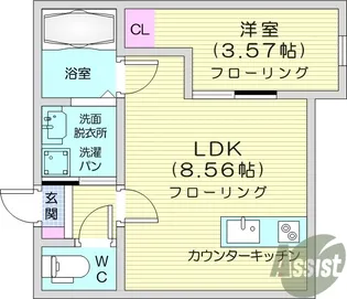 Harbor town【2階】の間取り