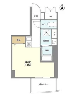 ミリアレジデンス御茶ノ水【5階】の間取り