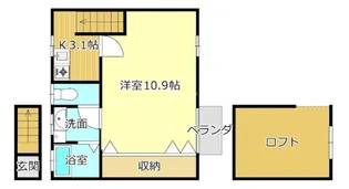 ウェルネス高丘【2階】の間取り