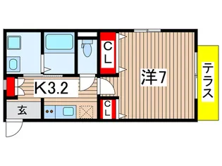 ホワイト カメリア【1階】の間取り