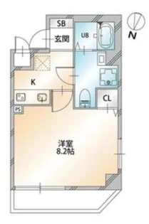 オーキッドレジデンス本駒込(旧エクセルシオール本駒込)【4階】の間取り