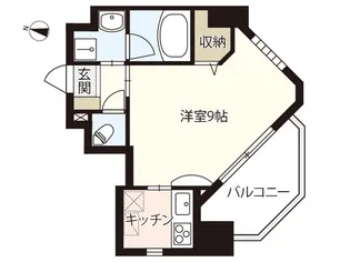ヴィラ博丈(ヒロタケ)的場町【10階】の間取り