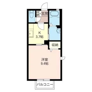 ジュゲムA シャーメゾン【2階】の間取り