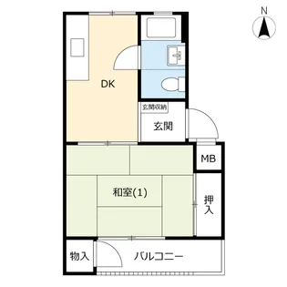 UR公田町【5階】の間取り