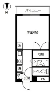 パールハイツII【2階】の間取り