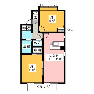 ディアス小川【2階】の間取り