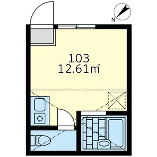 ユナイト鶴見ミルフォード【1階】の間取り