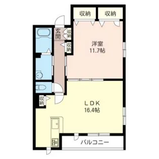 リリティナイン【2階】の間取り