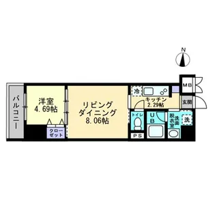 アルファレガロ亀戸【4階】の間取り