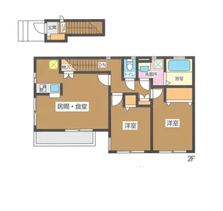カーサ林間【2階】の間取り