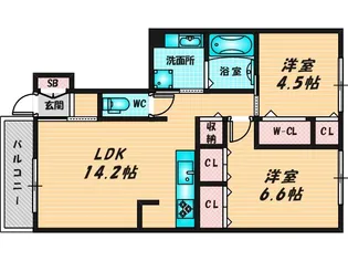 ラリュール【1階】の間取り