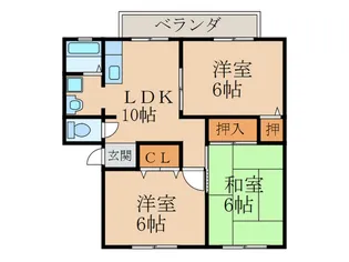 エクレール・パナA【2階】の間取り