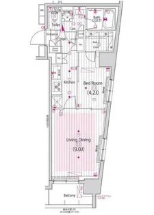 グランドガーラ横浜新子安【11階】の間取り