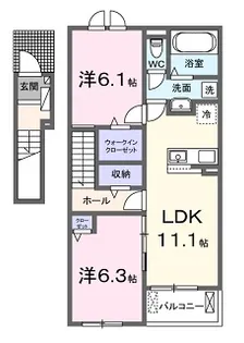 ショコラI【2階】の間取り