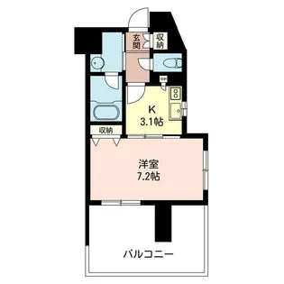 エスティメゾン三軒茶屋II【5階】の間取り