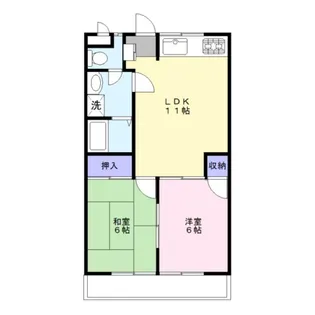 サンハイツアキ【2階】の間取り