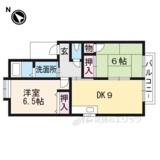 フォルティ北村弐番館【2階】の間取り