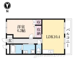 フリーダム岩根中央【2階】の間取り