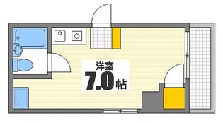 アメニティ住吉【2階】の間取り