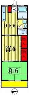 根本パレス【3階】の間取り