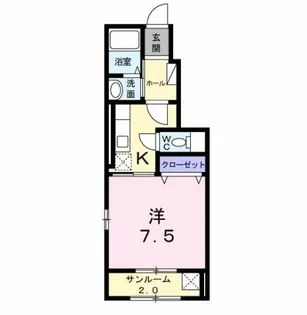 プラシード・NII【1階】の間取り