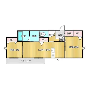 ソレィユ【1階】の間取り