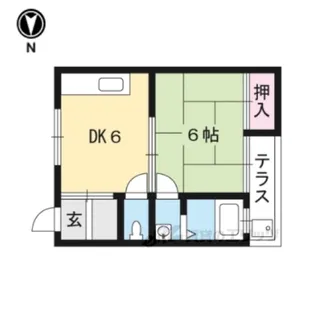 メゾン山内【1階】の間取り