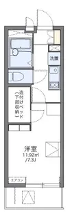 レオパレスコージーコートKI【1階】の間取り
