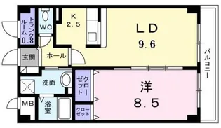 クローバー ガーデン【3階】の間取り