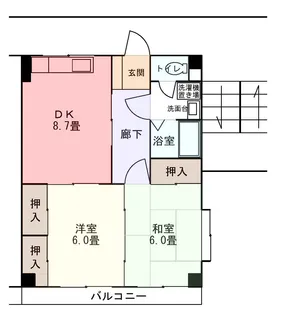 熊井ビル2【2階】の間取り