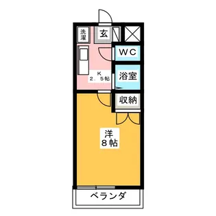 レスポワール中野 北棟【2階】の間取り